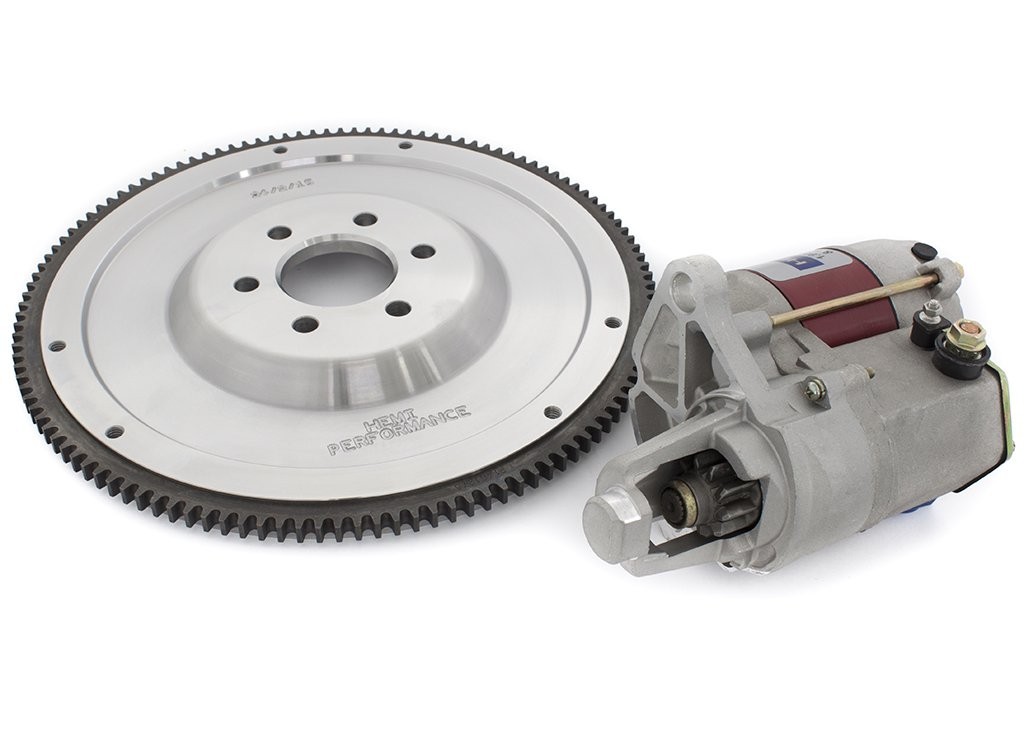 Billet Steel Flywheel and 2.5hp Hi-Torque Starter Motor : suit Hemi 6 (PACKAGE DEAL)