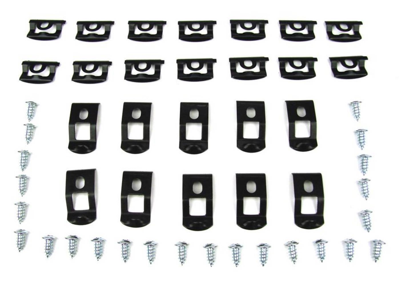 Windscreen Reveal Molding Clip Set : 1966 - 1967 as listed