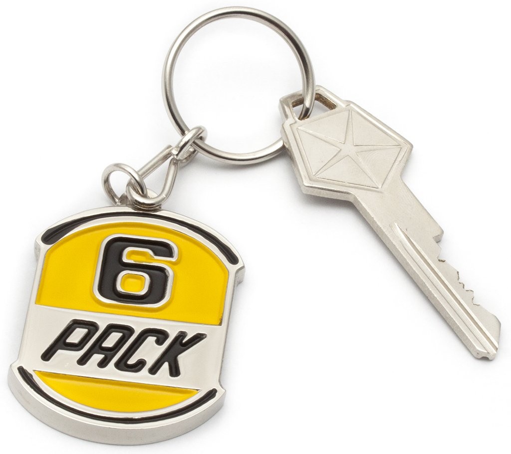 "6 Pack" Badge Key Tag