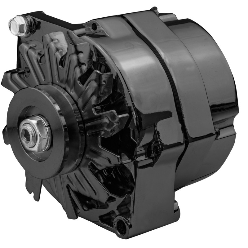 Alternator : 100 AMP : GM/Delco style : Black (Alternator bracket kit also required with this unit)