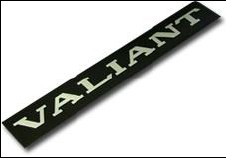 "Valiant" Interior Door Badge