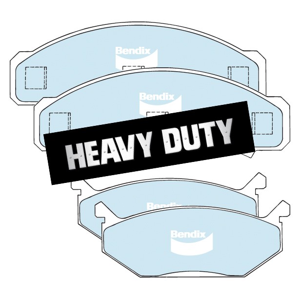 Front Disc Brake Pad Set, Bendix Heavy Duty : suit VJ/VK calipers (& early CL)