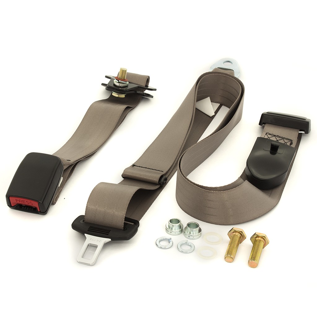 Lap-Sash Seat Belt : suit bench seats (webbed adjustable) : Cappuccino