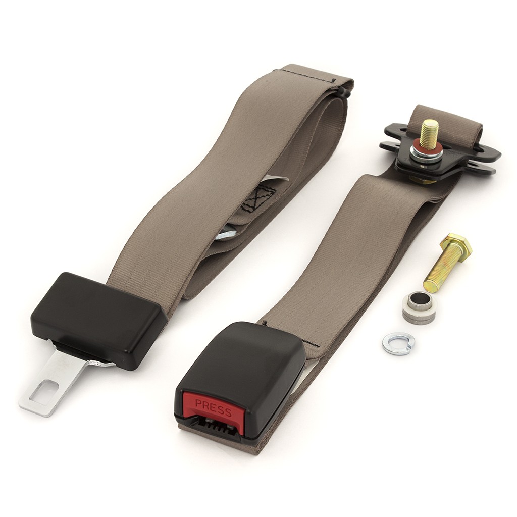 Center Lap-Only Seat Belt : suit bench seats (webbed adjustable) : Cappuccino