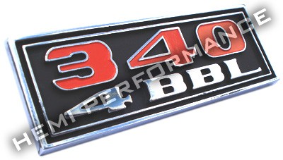 Reproduction "340 4BBL" Badge