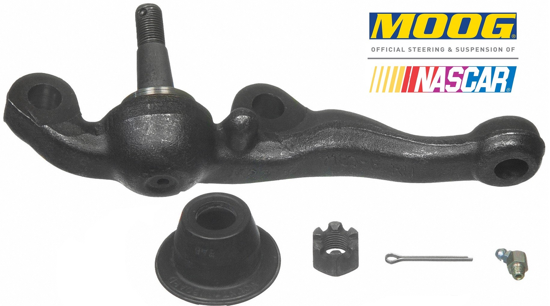 Lower Ball Joint: LEFT: MOOG: Suit 1973-76 A body / 1965-72 B body / 1970-74 E body & (ALL Bodies 1962-64 excluding A body)