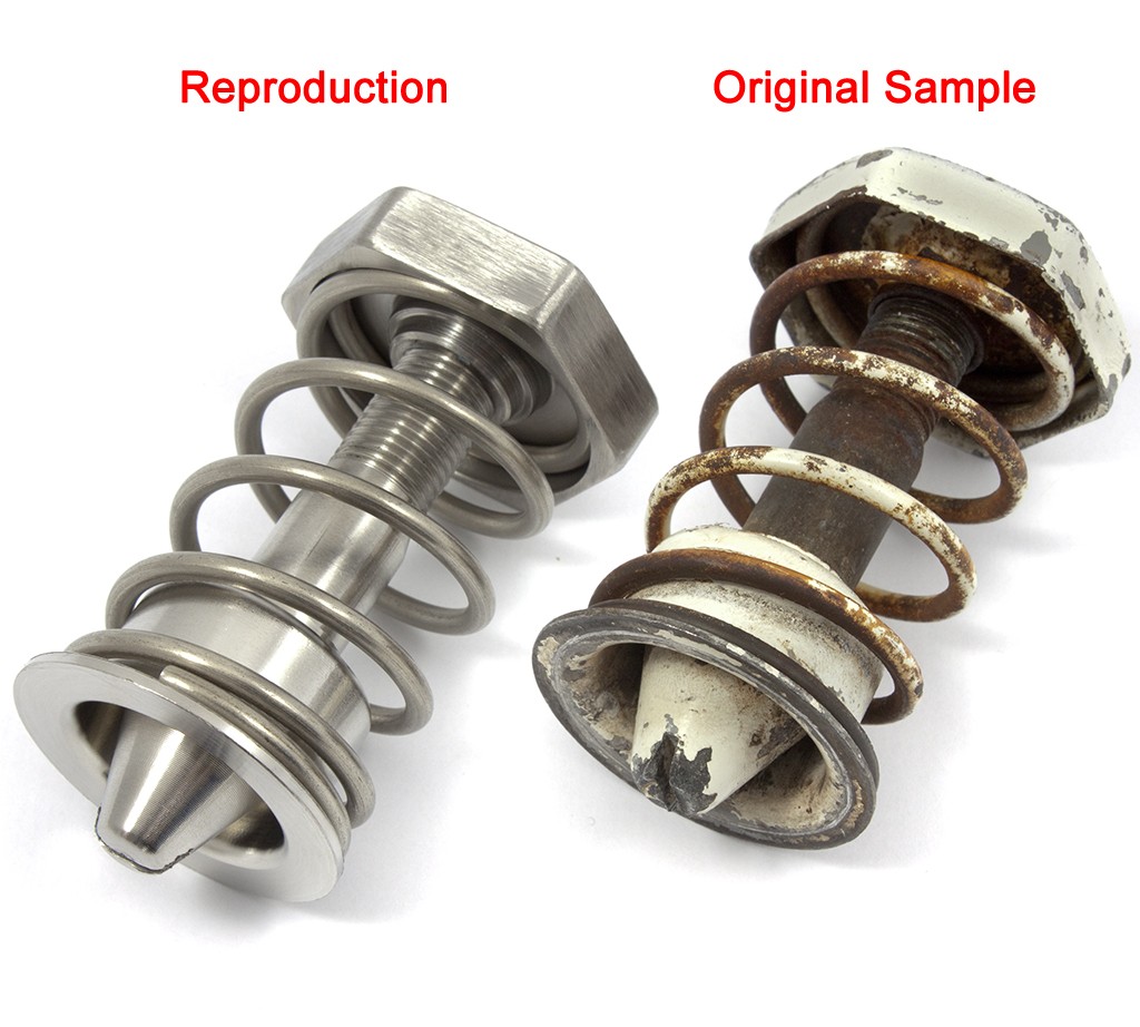 Reproduction Bonnet Lock Pin & Spring Assembly : suit VF/VG/VH/VJ/VK