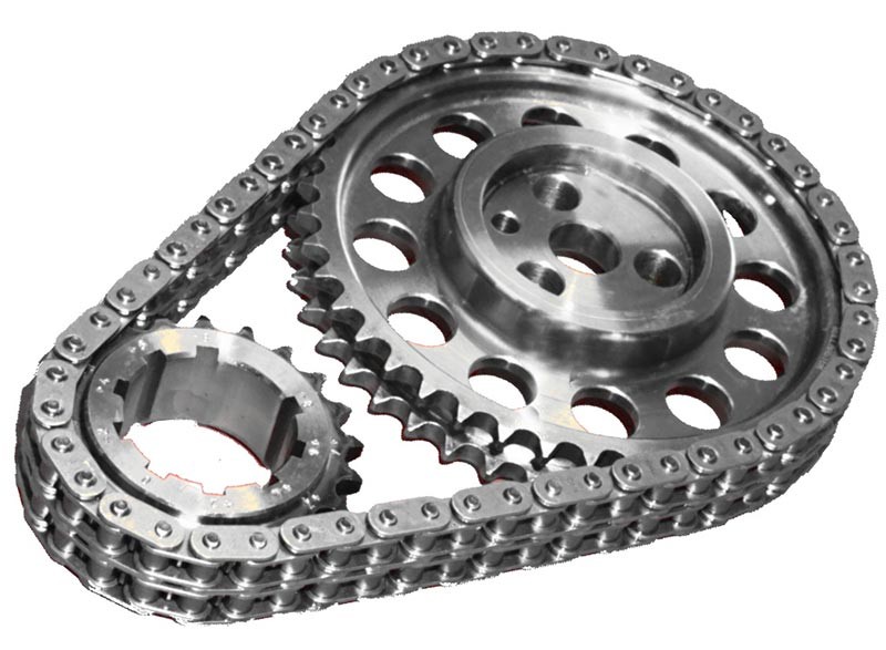 Rollmaster Pro Red Series -  Dual Row Timing Chain & Gear Set: suit Hemi 6 with Three Bolt Cam
