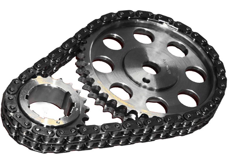 Rollmaster Pro Red Series -  Dual Row Timing Chain & Gear Set: suit Hemi 6 with Single Bolt Cam
