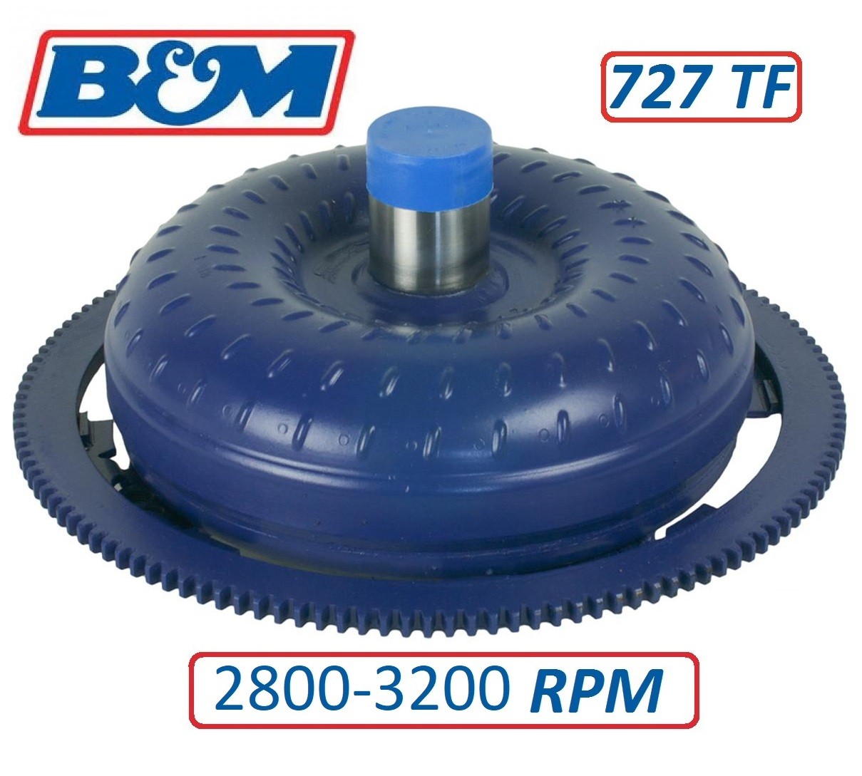 B & M Holeshot Hi Stall Torque Converter : 2800 to 3200 rpm : suit A727 TorqueFlite