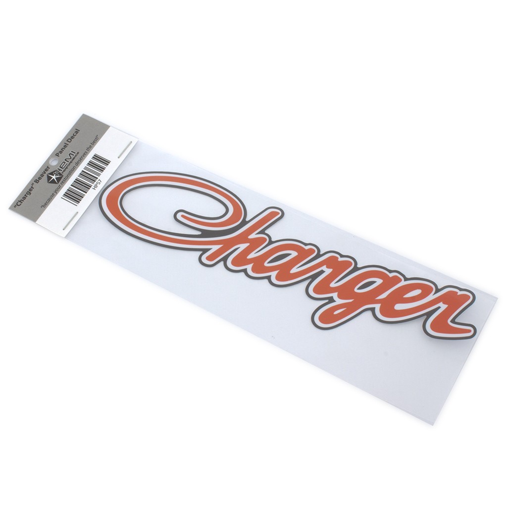 Reproduction "Charger" Rear Beaver Panel Decal