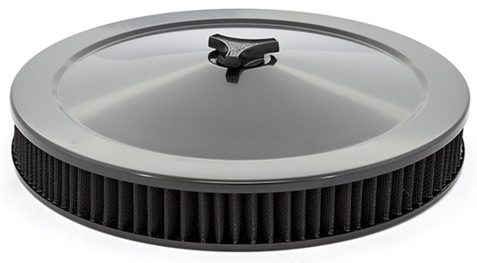 4 Barrel 14" Black Air Cleaner (2 inch height)
