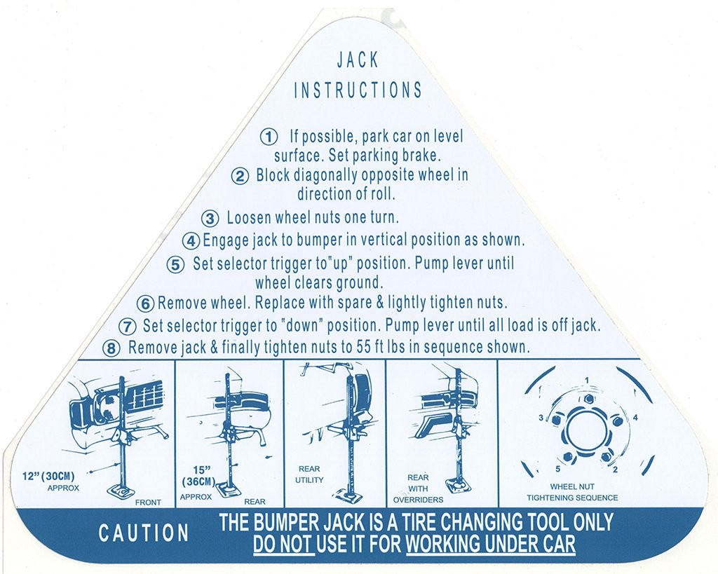 Jack Instructions Decal : suit CM