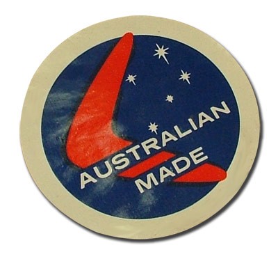 "Australian Made" Restoration Decal