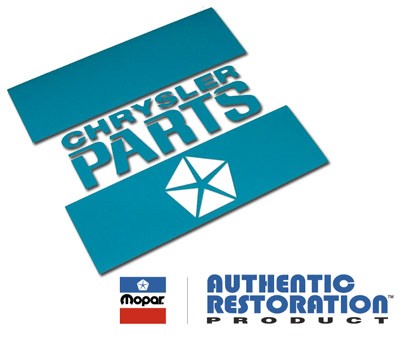 "Chrysler Parts" Battery Decal