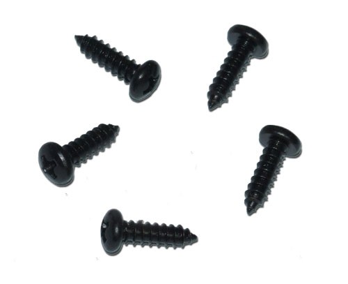 Black Oxide Tapping Screw Set of 5 : Panhead (#6 x 1/2")