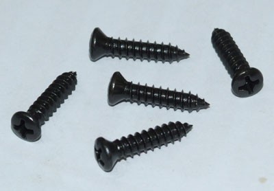 Tapping Screw : #8 X 3/4" Phillips Oval #6 Head - Black Oxide