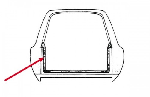 Lower Tailgate Seal : Suit CL Panel Van