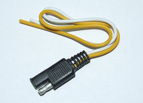 Period-style Two-wire Wiring Harness Connector : 18 gauge