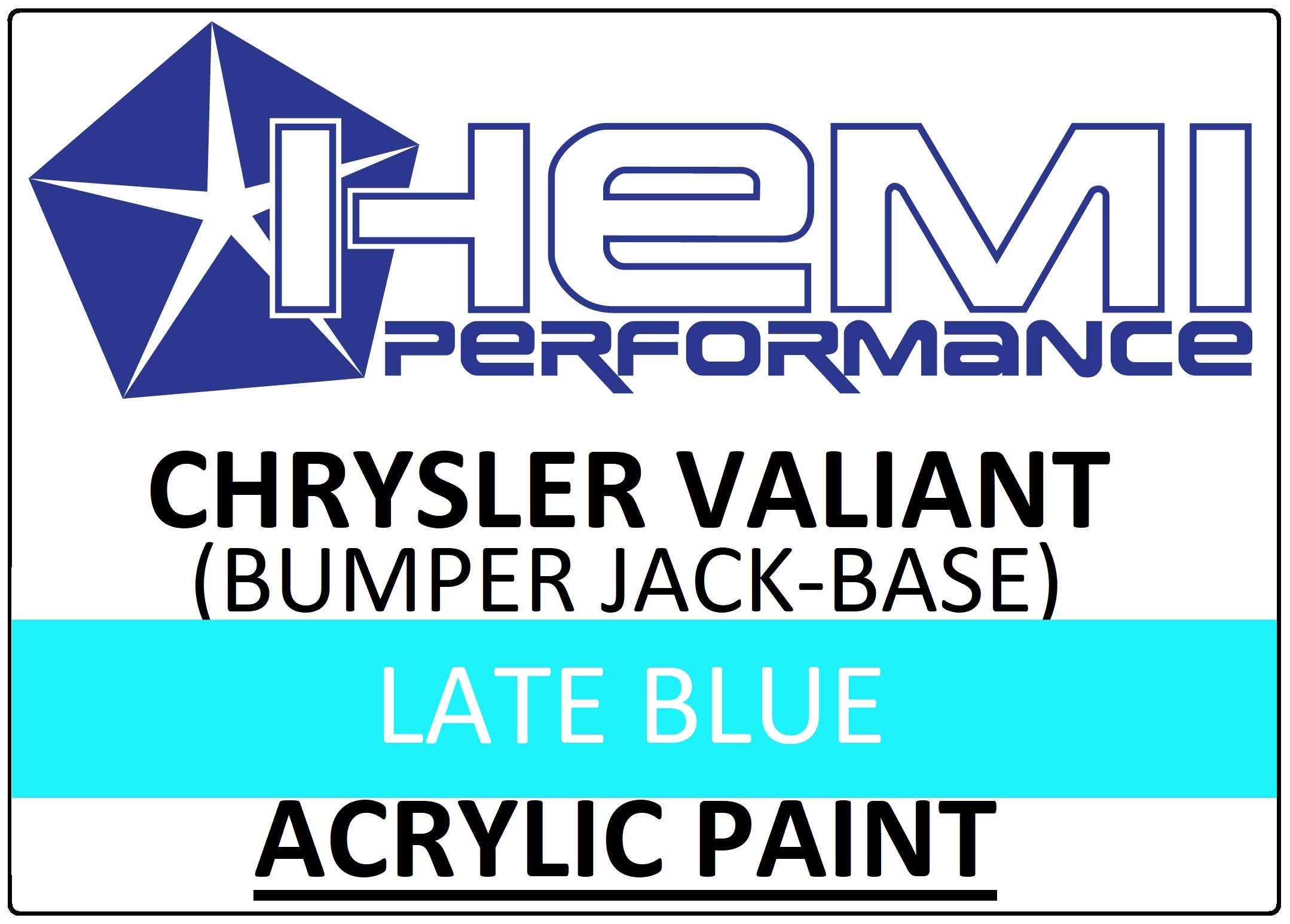 Restoration Acrylic Pressure Pack : Bumper-Jack Base (late Chrysler Blue)