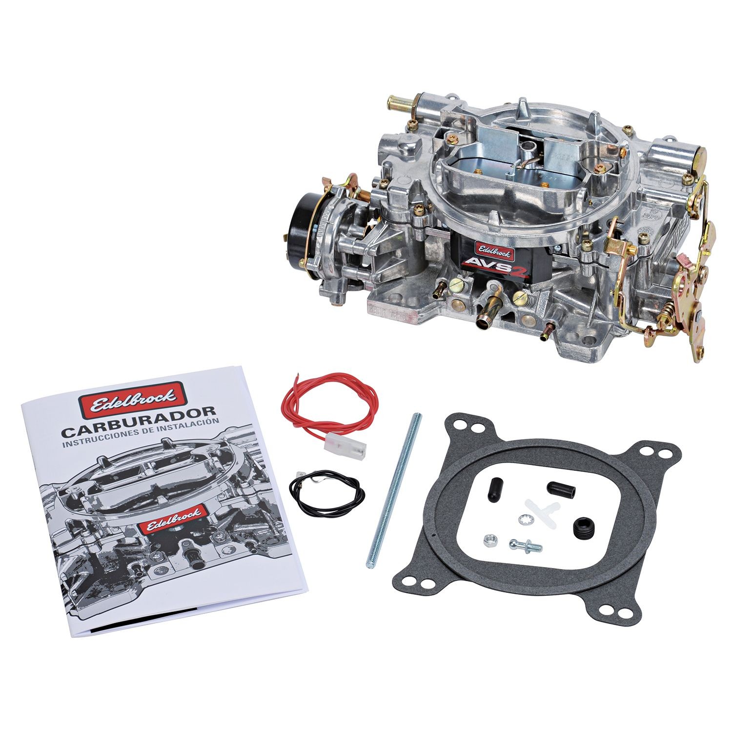 Edelbrock Thunder Series AVS2® 650 cfm, Square-Flange, Manual Choke Carburetor (non-EGR)