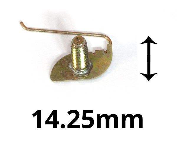 Universal Body & Sill Mold Clip (w/ spring-loaded arm) : Bolt on : 14.25mm - 15.35mm