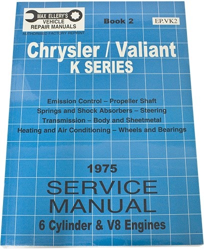 Workshop Service Manual : Valiant 1975 VK (book 2)