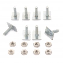 Universal Body & Sill Molding Clip & Nut Set (8x) : Bolt-on : 14mm x 20mm