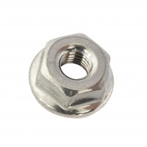 Hex Flange/Whiz Nut , 3/16 UNC Zinc  (suits most mold plate type clips & clips with spring tails)