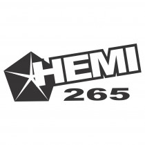 Stencil Cut "Hemi 265" Decal : 350x160 : Black