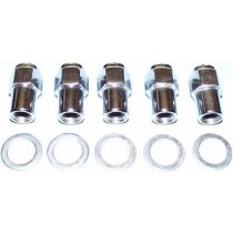 1/2" Chrome Mag Wheel Nut and Washer (Left Hand Thread)