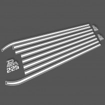 Body Stripe & Decal Kit (suit VF Pacer sedan) - WHITE
