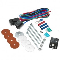 12V Single thermal fan mounting kit (inc wiring harness, fuse, terminals, bolts, nuts and relay)