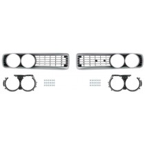 1972 Dodge Charger Front Grill Set : Silver