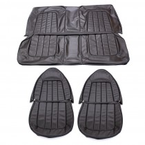 Seat Skin Trim Kit : Black : VH Charger - Forward Tilt  & Reclining Front Bucket, Rear Bench)