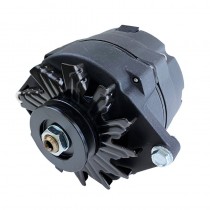 Alternator : 140 AMP : GM/Delco style : Black Wrinkle (Alternator bracket kit also required with this unit)