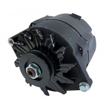 Alternator : 100 AMP : GM/Delco style : Wrinkle Black (Alternator bracket kit also required with this unit)