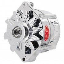 Alternator : 150 AMP : GM/Delco style : Chrome : Smooth Look : (Alternator bracket kit also required with this unit)