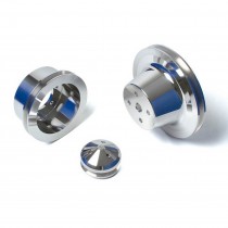 Billet Alloy Engine Pulley Set : USA Made : suit Big Block (Crank, Alternator, Water Pump - "Long" 2.9" type)