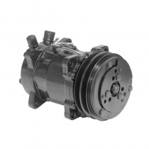 Proflow Air Conditioner Compressor : Sanden 508 Style : Black: V-Pully : Vertical O-Ring Type
