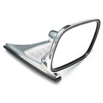 Universal Rectangle Door Side Mirror : Chrome