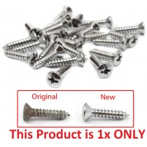 Chrome Plated Phillips Screw : suit Door Entry Scuff Plates