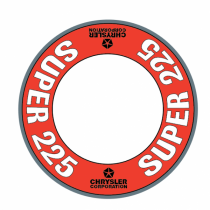 Custom "Super 225" Air Cleaner Decal (Red Version)