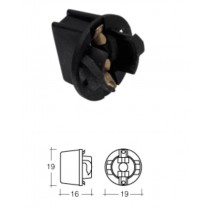 Dash Instrument Panel Globe Socket : 5/8" : Twist-Lock type (for T10/T15 wedge globe)
