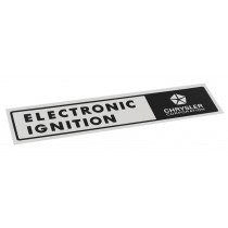 Ignition Control Module Decal "Electronic Ignition" (Screen Print) : Suit VJ/VK/CL