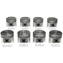 Mahle/Clevite Cast Alloy Hypereutectic Flat-Top Piston Set : suit Small Block 318ci (.060" / 3.970")