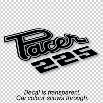 "Pacer 225" Body Decal (black) : suit VF Pacer (Die-Cut)