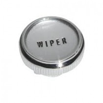 Reproduction Wiper Knob with grub screw : Chrome WITH "WIPER" lettering :  Suit AP5/AP6 & VC
