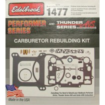 Four-Barrel Carburetor Rebuild Kit : Carter Afb / Edelbrock Performer / Thunder Series