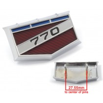 Reproduction Exterior Pillar Panel "770" Shield Badge : suit VH/VJ/VK/CL Charger